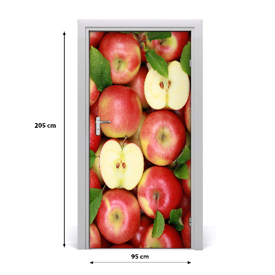 Self-adhesive door sticker Apples