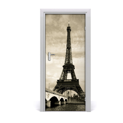 Self-adhesive door wallpaper Eiffel tower