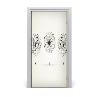 Self-adhesive door veneer Dandelions