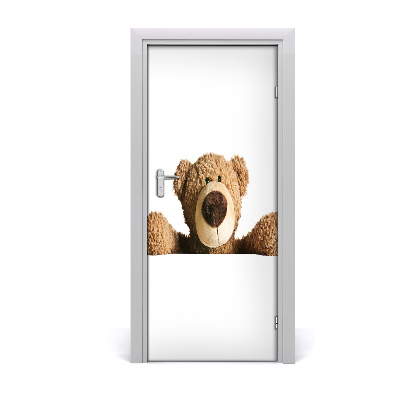 Self-adhesive door sticker Teddy bear
