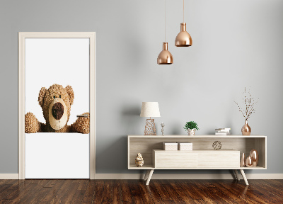Self-adhesive door sticker Teddy bear