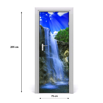 Door wallpaper Landscapes waterfall