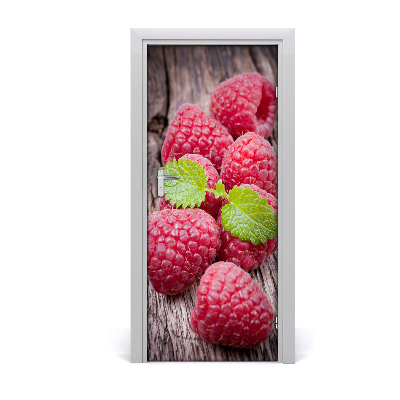 Self-adhesive door sticker Raspberries