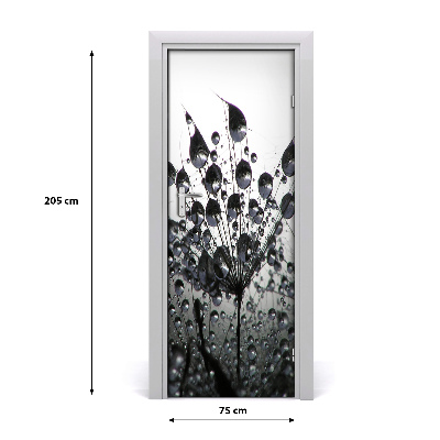 Self-adhesive door sticker Dandelion seeds