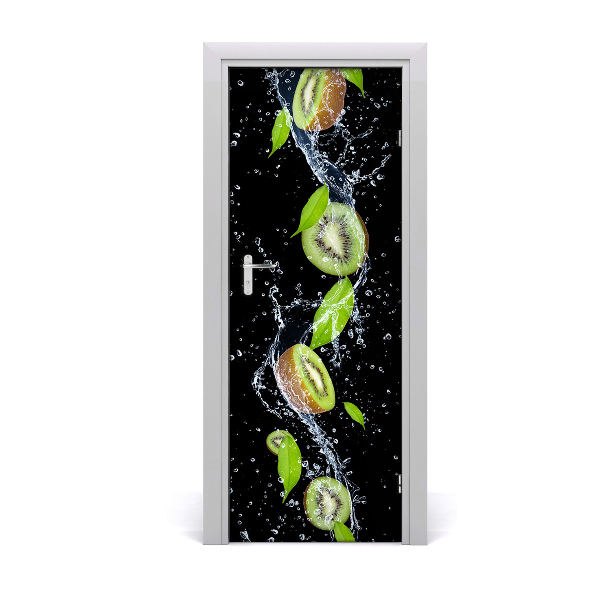 Self-adhesive door sticker Kiwi