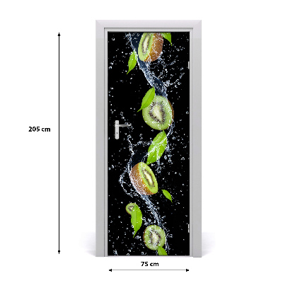 Self-adhesive door sticker Kiwi