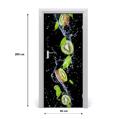 Self-adhesive door sticker Kiwi