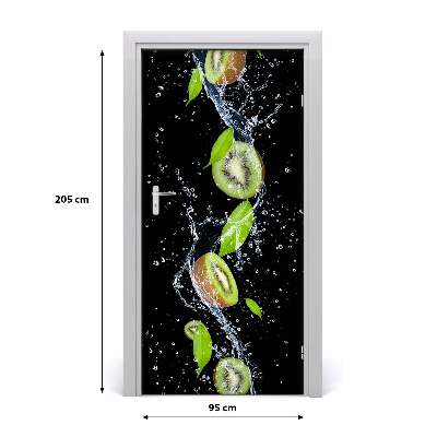 Self-adhesive door sticker Kiwi