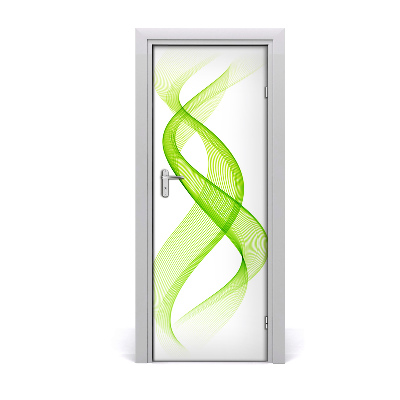 Self-adhesive door sticker Colorful waves