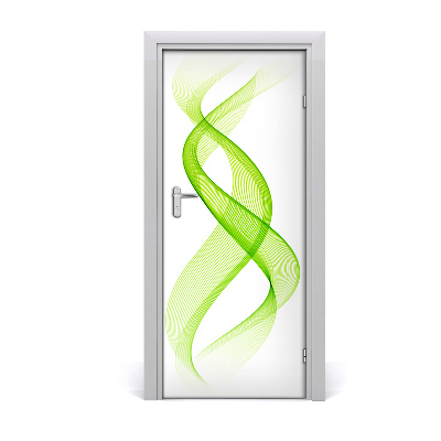 Self-adhesive door sticker Colorful waves