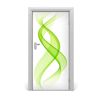 Self-adhesive door sticker Colorful waves