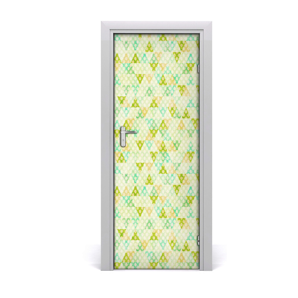 Door wallpaper Geometric background