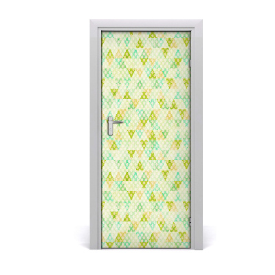 Door wallpaper Geometric background