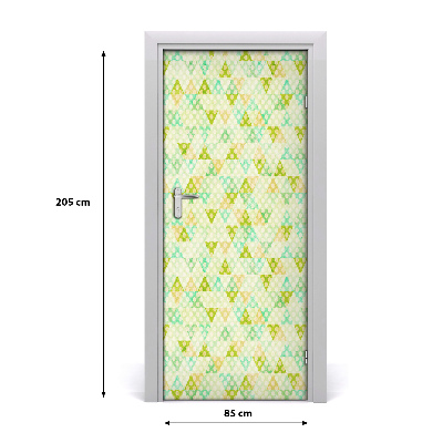 Door wallpaper Geometric background