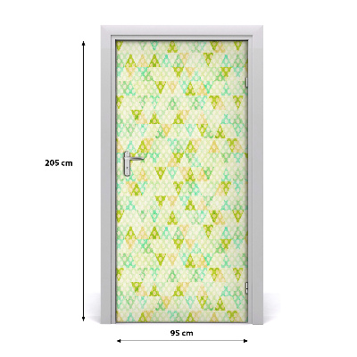 Door wallpaper Geometric background