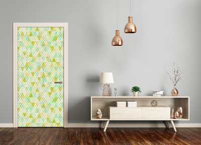 Door wallpaper Geometric background