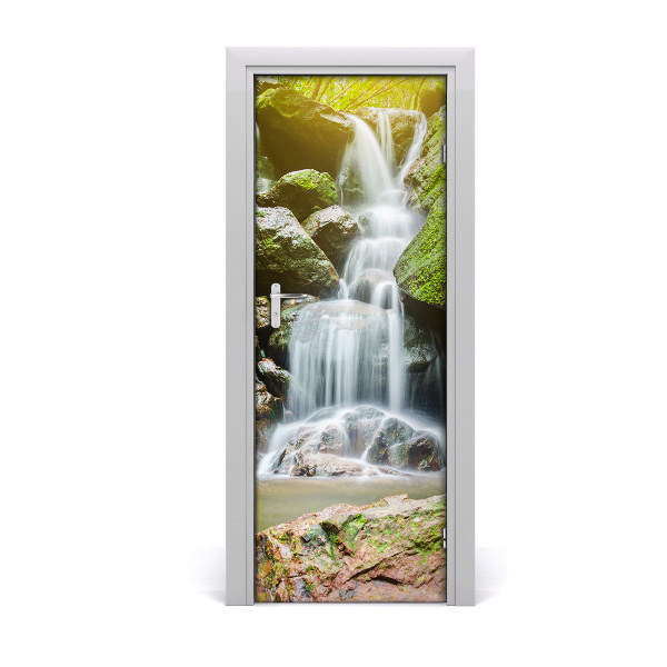 Self-adhesive door wallpaper Waterfall