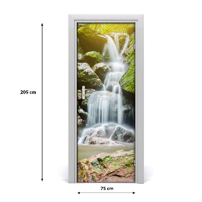 Self-adhesive door wallpaper Waterfall