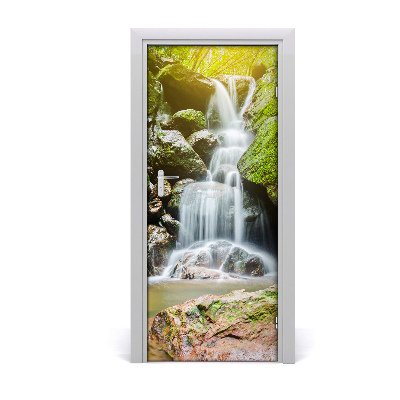 Self-adhesive door wallpaper Waterfall