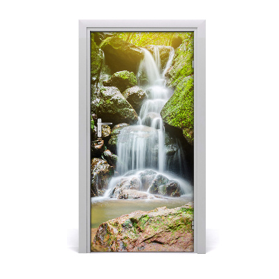 Self-adhesive door wallpaper Waterfall