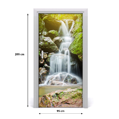 Self-adhesive door wallpaper Waterfall