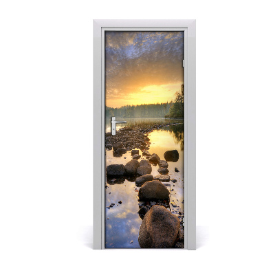 Door wallpaper Landscapes of the lake