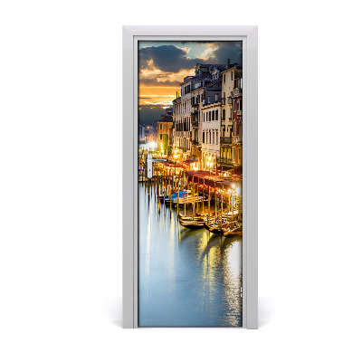 Self-adhesive door wallpaper Venice italy