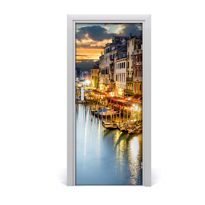 Self-adhesive door wallpaper Venice italy