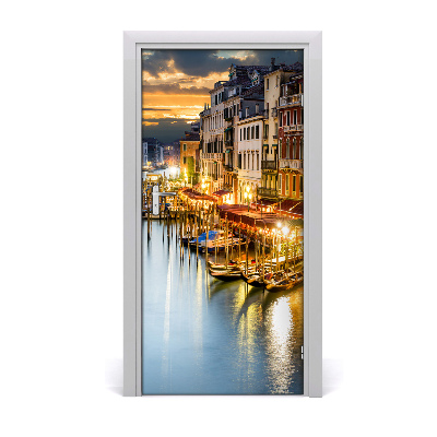 Self-adhesive door wallpaper Venice italy