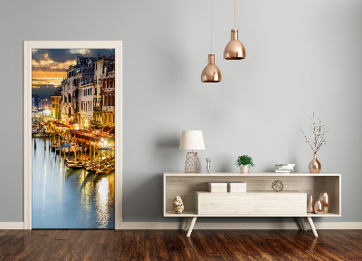 Self-adhesive door wallpaper Venice italy