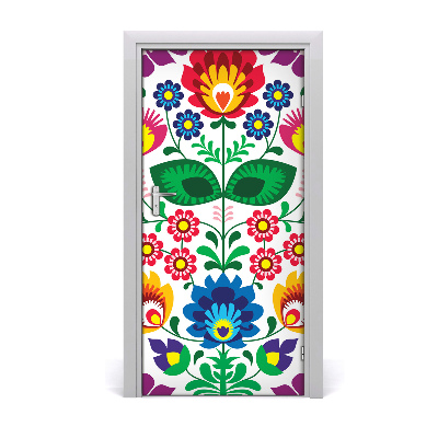 Self-adhesive door veneer Ethnic pattern