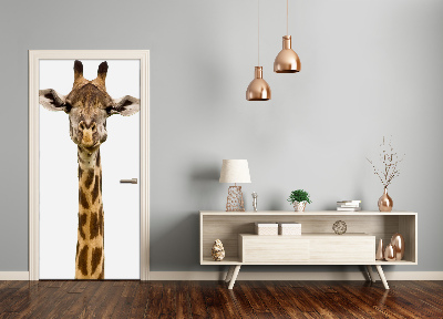 Self-adhesive door sticker Giraffe wall