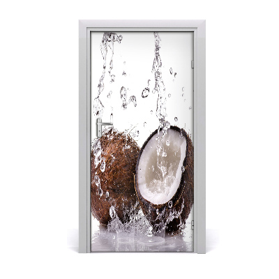 Self-adhesive door sticker Coconut