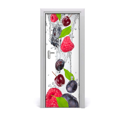 Self-adhesive door sticker Forest fruits