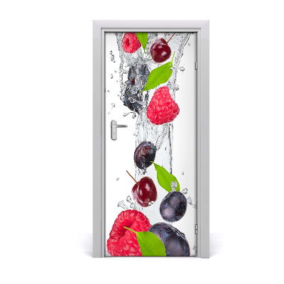 Self-adhesive door sticker Forest fruits