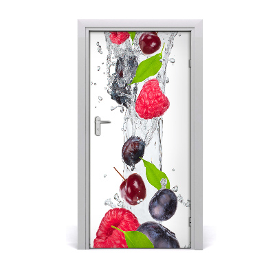 Self-adhesive door sticker Forest fruits