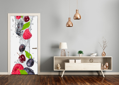 Self-adhesive door sticker Forest fruits