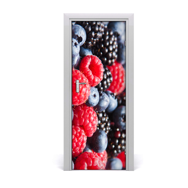 Self-adhesive door sticker Forest fruits