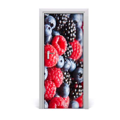 Self-adhesive door sticker Forest fruits