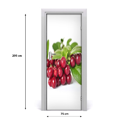 Self-adhesive door sticker Bilberry