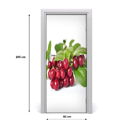 Self-adhesive door sticker Bilberry