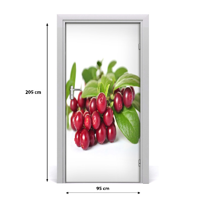 Self-adhesive door sticker Bilberry