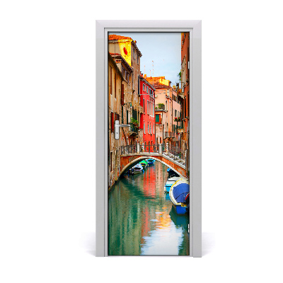 Self-adhesive door wallpaper Venice italy