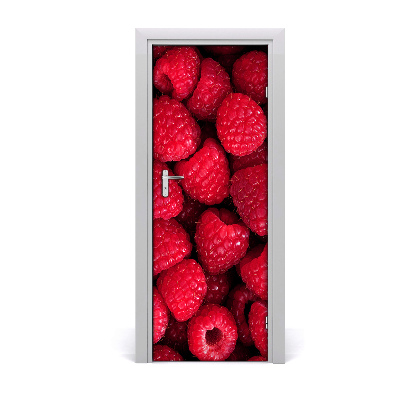 Self-adhesive door sticker Raspberries