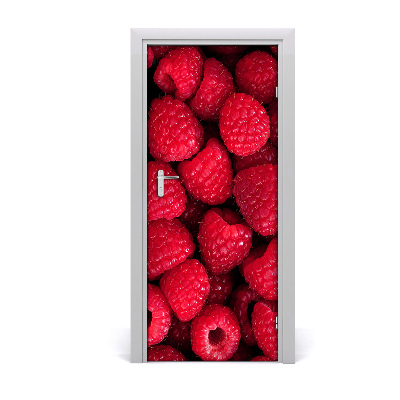 Self-adhesive door sticker Raspberries