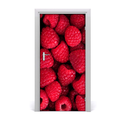 Self-adhesive door sticker Raspberries