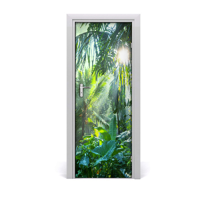 Self-adhesive door sticker On the jungle door