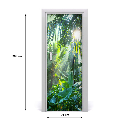 Self-adhesive door sticker On the jungle door