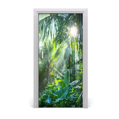 Self-adhesive door sticker On the jungle door