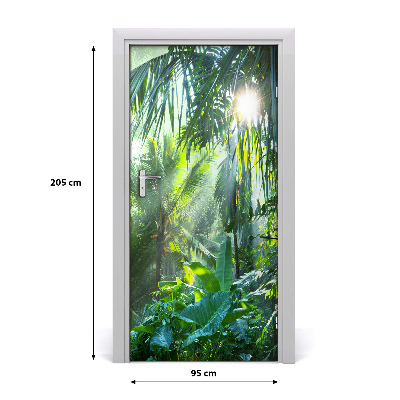 Self-adhesive door sticker On the jungle door